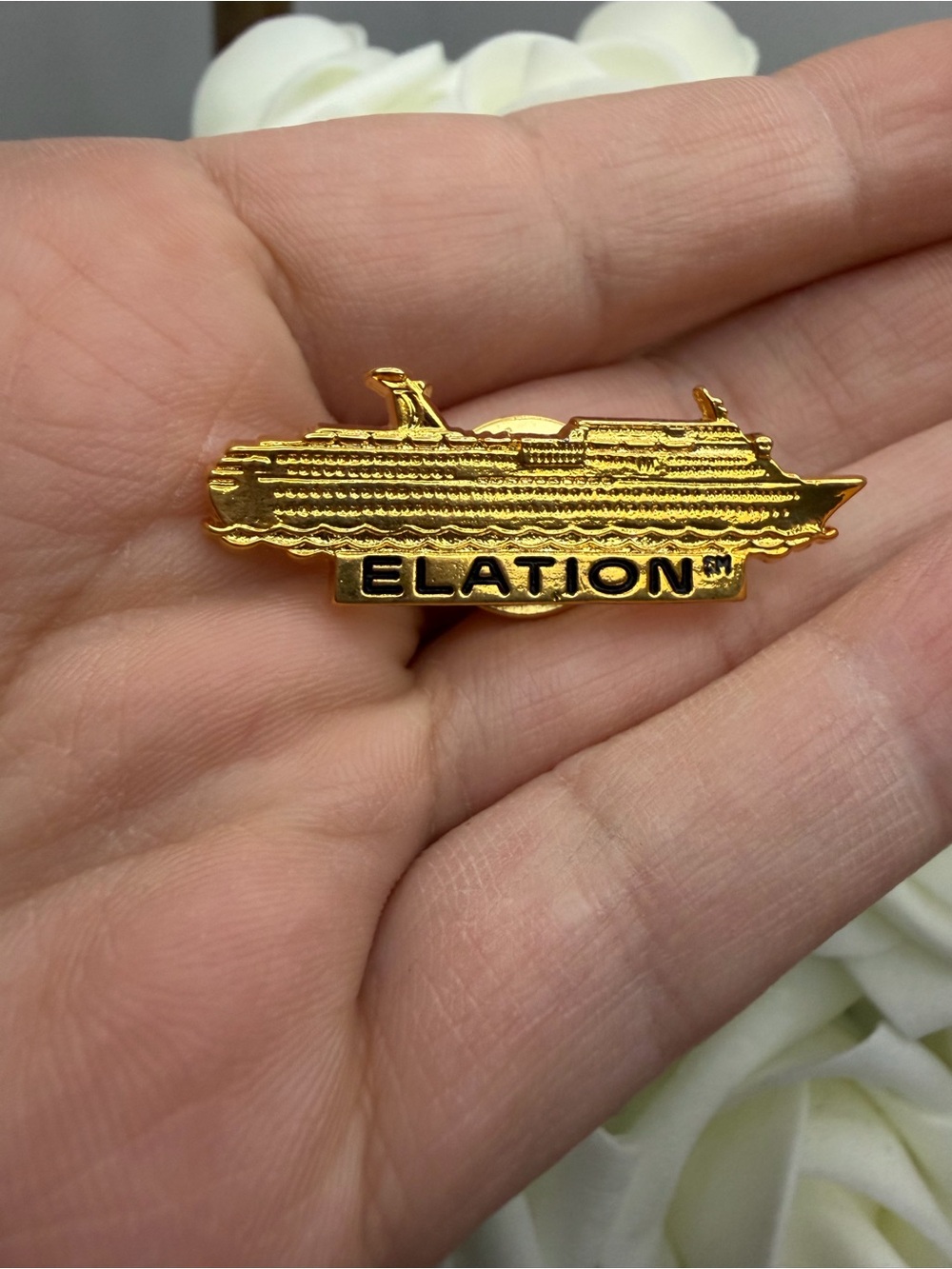 Elation Gold Cruise Ship Pin